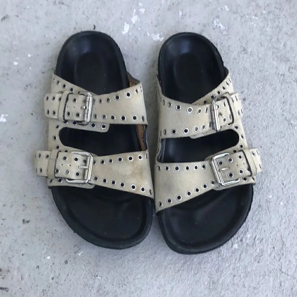 Isabel Marant double buckle sandals